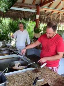 A BIG Thank You to Team DDPYOGA member Mike Mullins, who assisted Chef Bill!