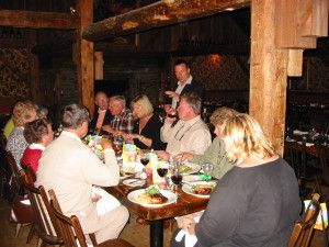 Fitting in where I could...which was usually at the end of the table